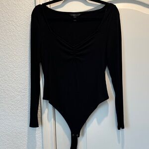 Banana Republic Black Long Sleeve Bodysuit